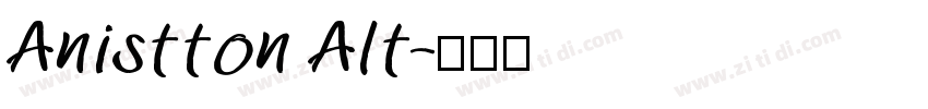 Anistton Alt字体转换